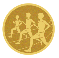 DISCO DORADO AUTOADHESIVA ATLETISMO