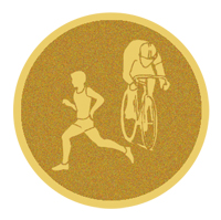 DISCO DORADO AUTOADHESIVA DUATHLON