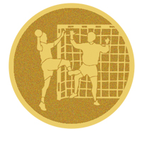 DISCO DORADO AUTOADHESIVA BALONMANO