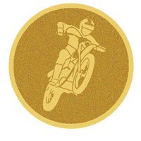 DISCO DORADO AUTOADHESIVA MOTO