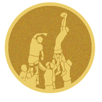 DISCO DORADO AUTOADHESIVA RUGBY