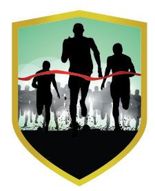 APLIQUE ALUMINIO ATLETISMO 7 x 9 cm