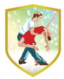 APLIQUE ALUMINIO BAILE  7 x 9 cm