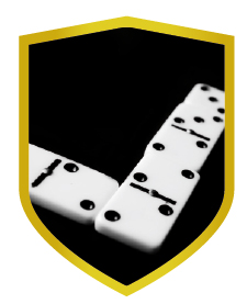 APLIQUE ALUMINIO DOMINO 7 x 9 cm