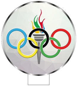 APLIQUE MDF AROS OLIMPICOS 151 x 140 cm