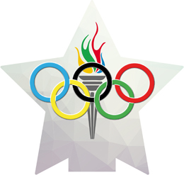 APLIQUE MDF AROS OLIMPICOS  151 x 155 cm