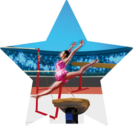 APLIQUE MDF GIMNASIA  155 x 155 cm