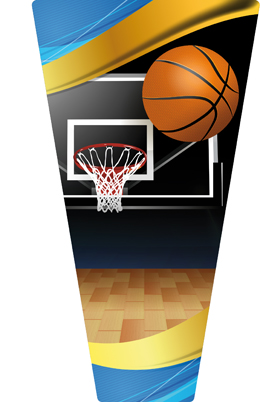 APLIQUE MDF BASKET  21 cm