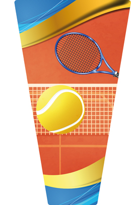 APLIQUE MDF TENIS  21 cm