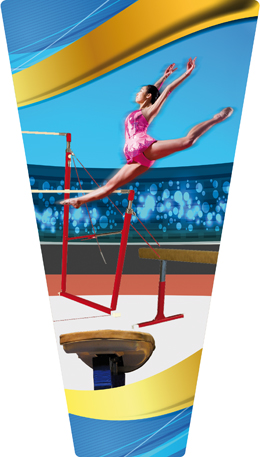 APLIQUE MDF GIMNASIA  21 cm