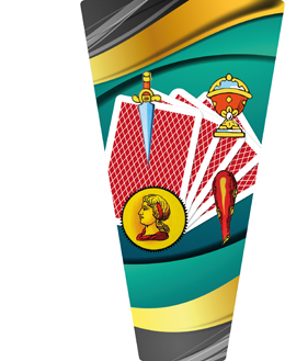 APLIQUE MDF CARTAS  21 cm