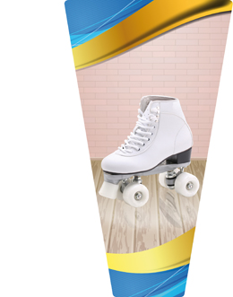 APLIQUE MDF PATINAJE  21 cm