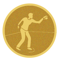 DISCO DORADO AUTOADHESIVA PETANCA