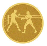 DISCO DORADO AUTOADHESIVA BOXEO