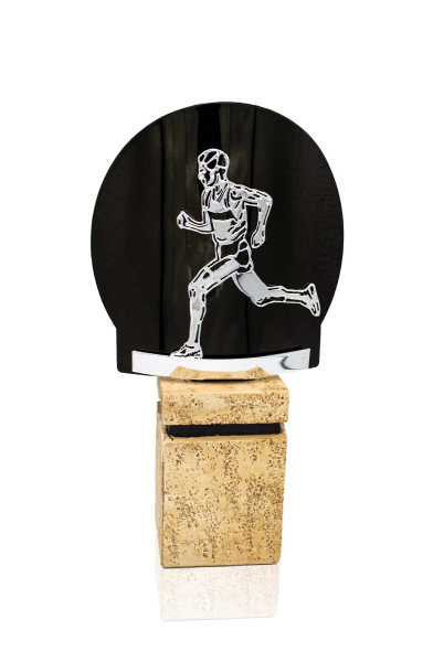 TROFEO METAL ATLETISMO PLATA