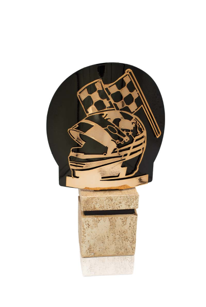 TROFEO METAL MOTOR BRONCE